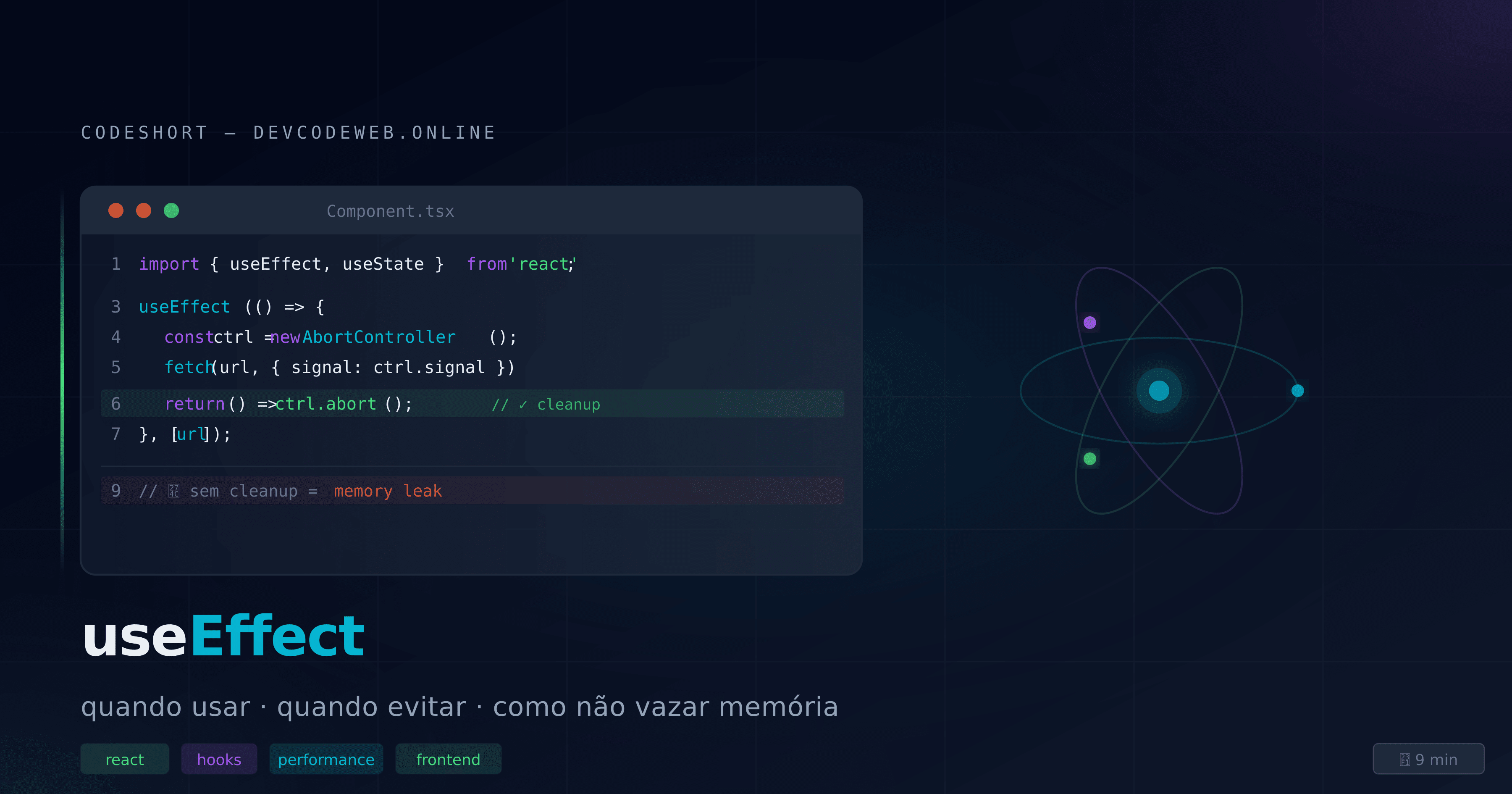 useEffect no React: evite memory leaks, loops infinitos e dependências erradas