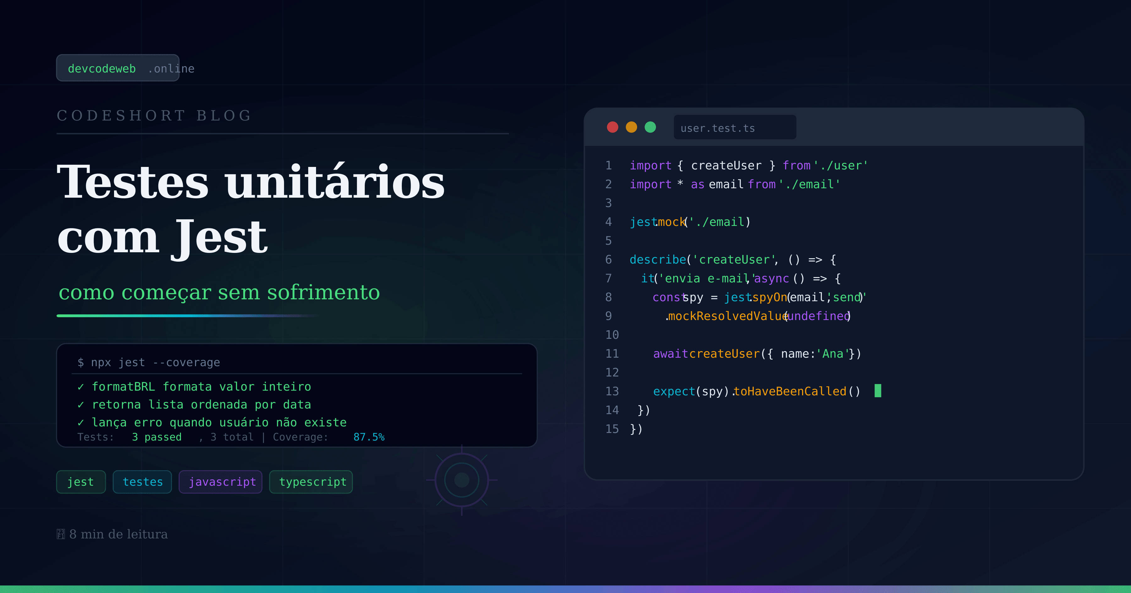 Jest no JavaScript e TypeScript: guia prático de testes unitários