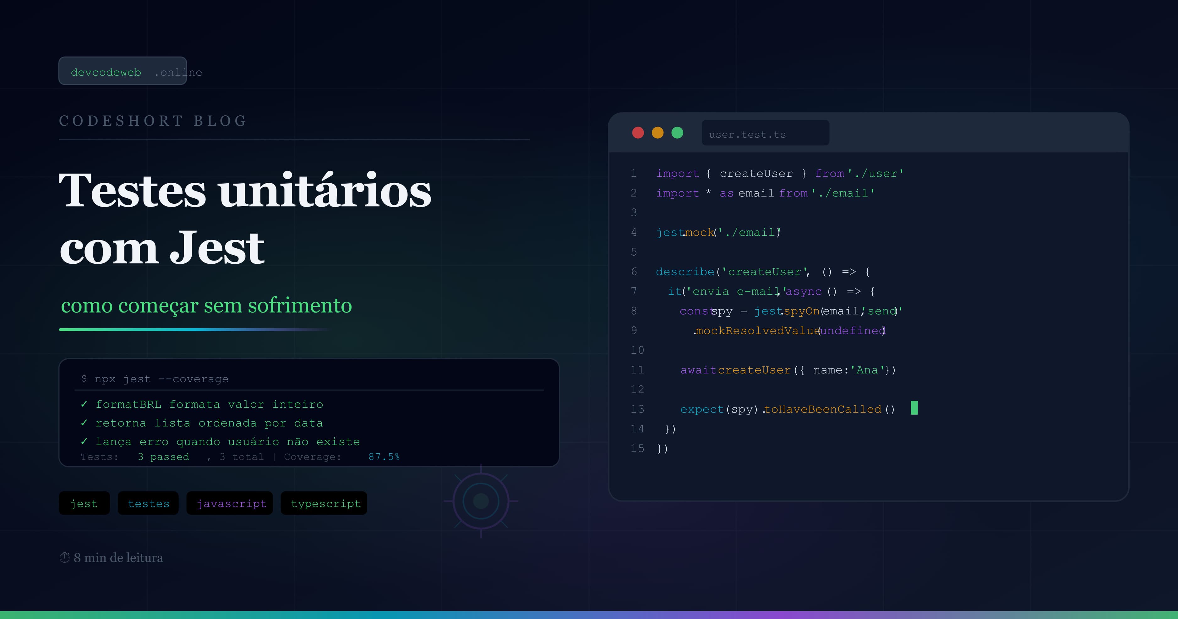 Jest no JavaScript e TypeScript: guia prático de testes unitários